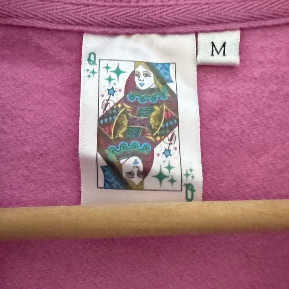 Queen Of Sparkles Smiley Face 3D Skort Set Med Pink Sweatshirt Skirt Casual Fun - Picture 16 of 16